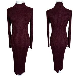 House of Harlow 1960 Ribbed Knit Long Sleeve Dress Size Medium